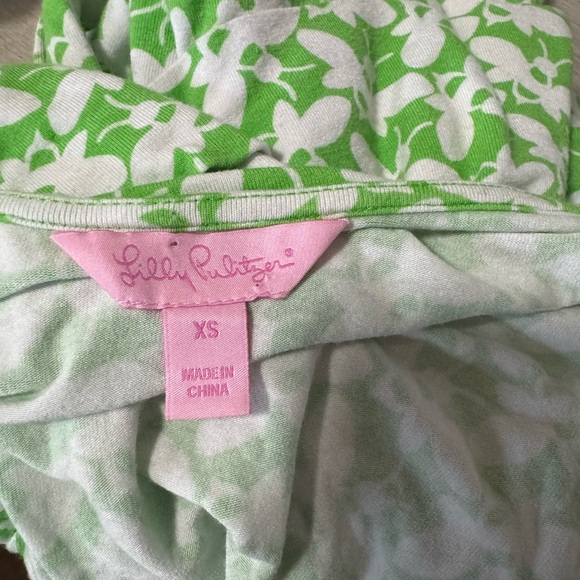 Lilly Pulitzer Adriel Buzzworthy bee print  wrap dress Green Sz XS - Picture 3 of 4